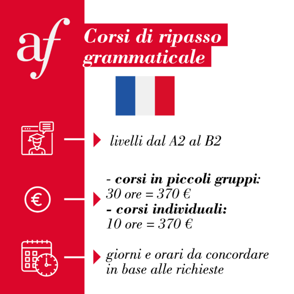 Alliance française_cours grammaire venise