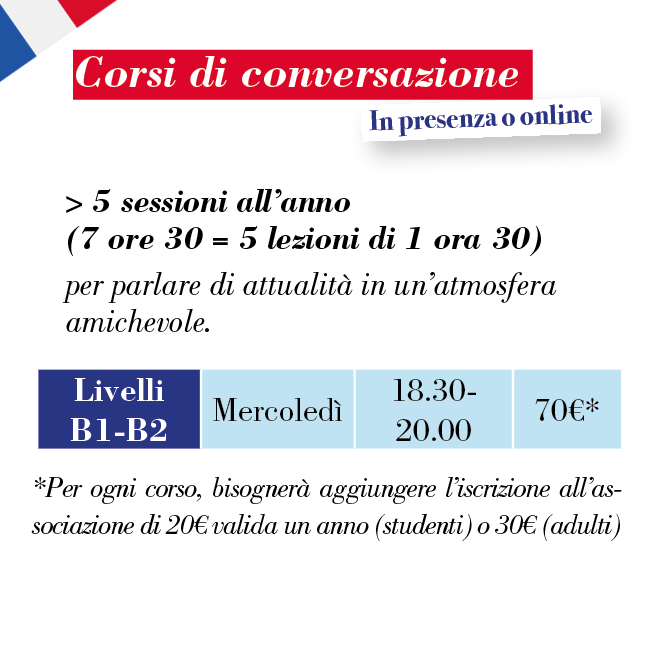 Corsi di conversazione in francese a Venezia