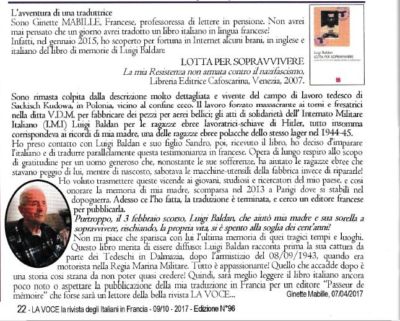 Cattura (2) Articolo nella Voce
