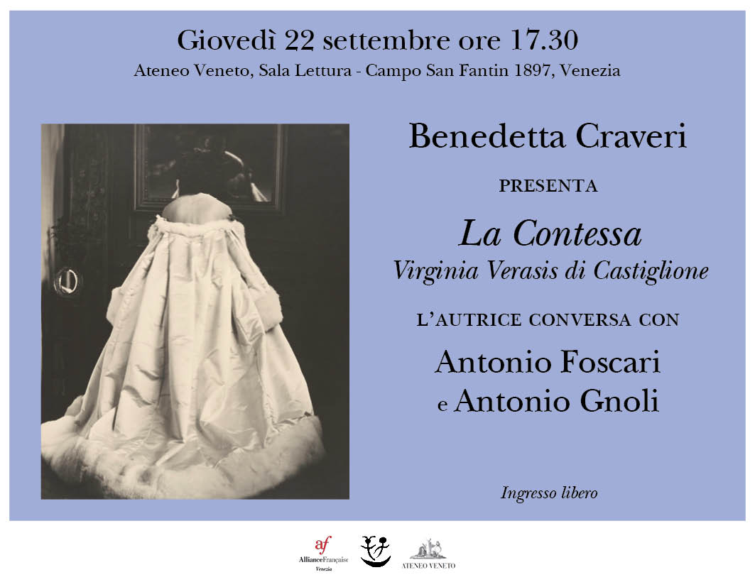 Presentazione del libro “La Contessa. Virginia Verasis di Castiglione” di Benedetta Craveri